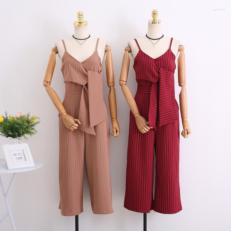 Women's Jumpsuits & Rompers Fashion Strap Striped Formal Women Lace Up Calf-Length Pant Work Wear Female Slim Wide Leg Pants Mw261Women's, Black
Women's Jumpsuits & Rompers Fashion Strap Striped Formal Women Lace Up Calf-Length Pant Work Wear Female Slim Wide Leg Pants Mw261Women's, Black