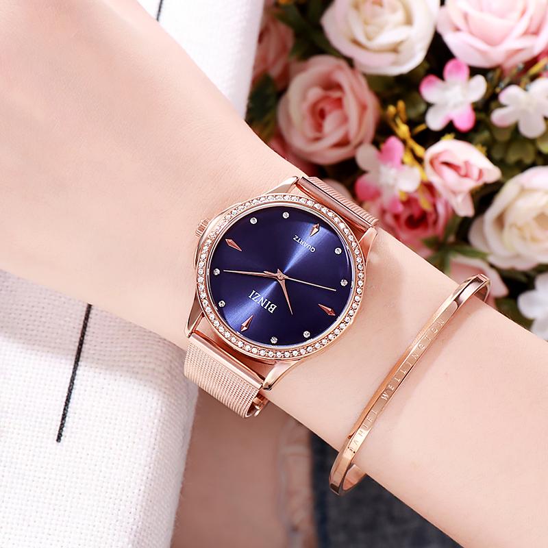 Wristwatches Luxury Ladies Watch Waterproof Female Wristwatch Romantic Rose Gold Women Watches Relogio Feminino 2022, Rose gold blue
Wristwatches Luxury Ladies Watch Waterproof Female Wristwatch Romantic Rose Gold Women Watches Relogio Feminino 2022, Rose gold blue