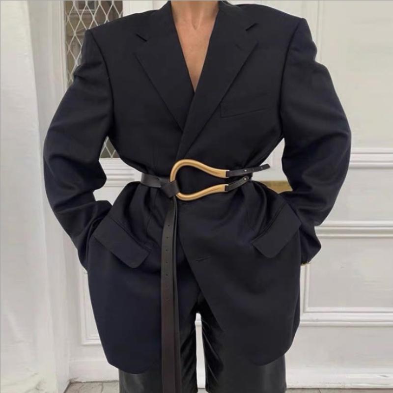 Belts 2022 Personality Curved Metal Horseshoe Buckle Large U-shaped Fashion Wild Ladies Belt Women Light Luxury, Black
Belts 2022 Personality Curved Metal Horseshoe Buckle Large U-shaped Fashion Wild Ladies Belt Women Light Luxury, Black