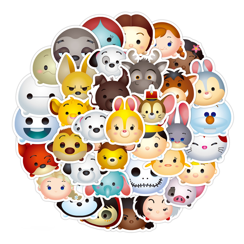 40PCS Cute Cartoon Stickers Pack For Laptop Diy Children&#039;s Toy Notebook Carrying Suitcase Decoration Sticker Gift Decals