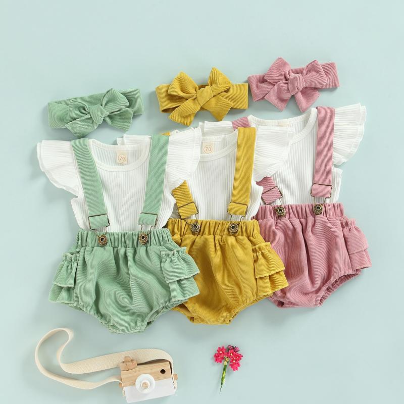 Clothing Sets 0-18M Summer Infant Baby Girls Cute Clothes 3pcs Ruffles Sleeve Solid T Shirts Suspender Shorts Bow HeadbandClothing ClothingC, Green
Clothing Sets 0-18M Summer Infant Baby Girls Cute Clothes 3pcs Ruffles Sleeve Solid T Shirts Suspender Shorts Bow HeadbandClothing ClothingC, Green