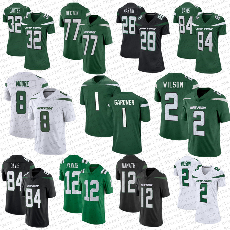 1 Ahmad Gardner 2 Zach Wilson New Garrett Wilson York Corey Jetes Davis Custom Football Jerseys Elijah Moore Mekhi Becton Mosley Michael Carter Berrios Joe Namath, Women
1 Ahmad Gardner 2 Zach Wilson New Garrett Wilson York Corey Jetes Davis Custom Football Jerseys Elijah Moore Mekhi Becton Mosley Michael Carter Berrios Joe Namath, Women