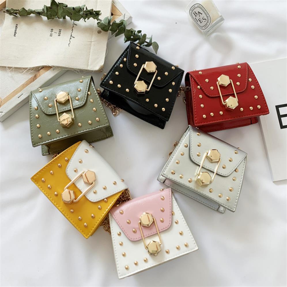 Fashion Kids Handbags Lady Style Girls Rivet One-shoulder Bag Children PU Metal Chain Messenger Bag Women Mini Lipstick Purse C655274j, Pink
Fashion Kids Handbags Lady Style Girls Rivet One-shoulder Bag Children PU Metal Chain Messenger Bag Women Mini Lipstick Purse C655274j, Pink