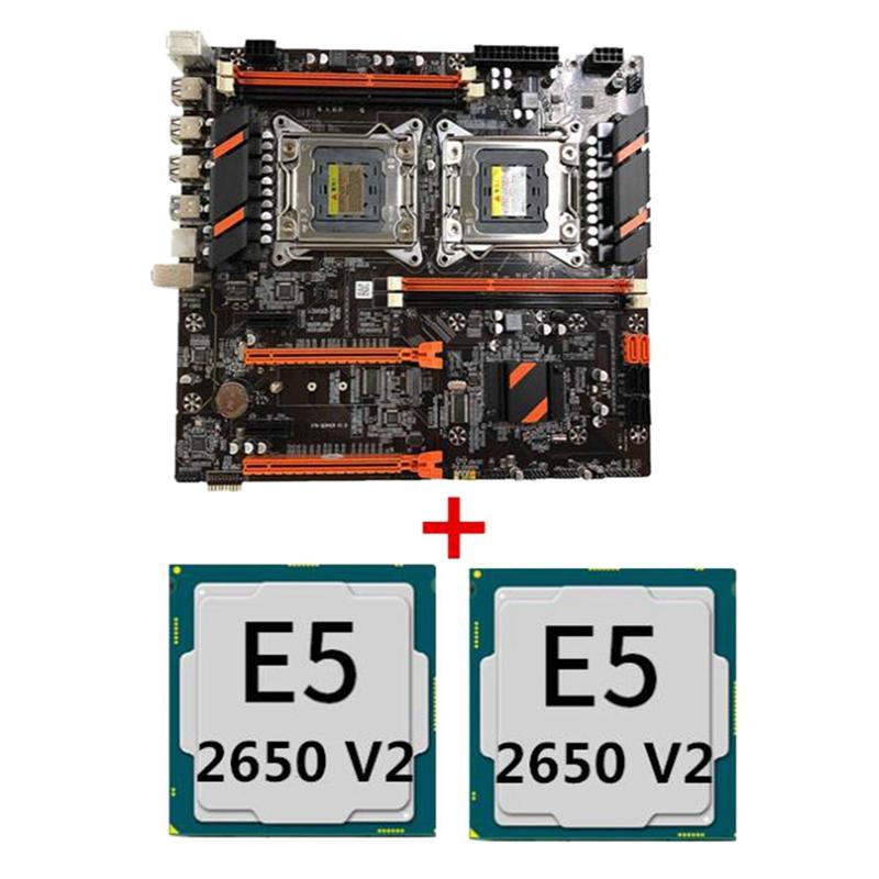 Motherboards X79 Motherboard LGA 2011-3 Support Dual CPU 4x DDR3 128G Memory For Xeon E5 Series+2x 2650 V2 Suit
Motherboards X79 Motherboard LGA 2011-3 Support Dual CPU 4x DDR3 128G Memory For Xeon E5 Series+2x 2650 V2 Suit
