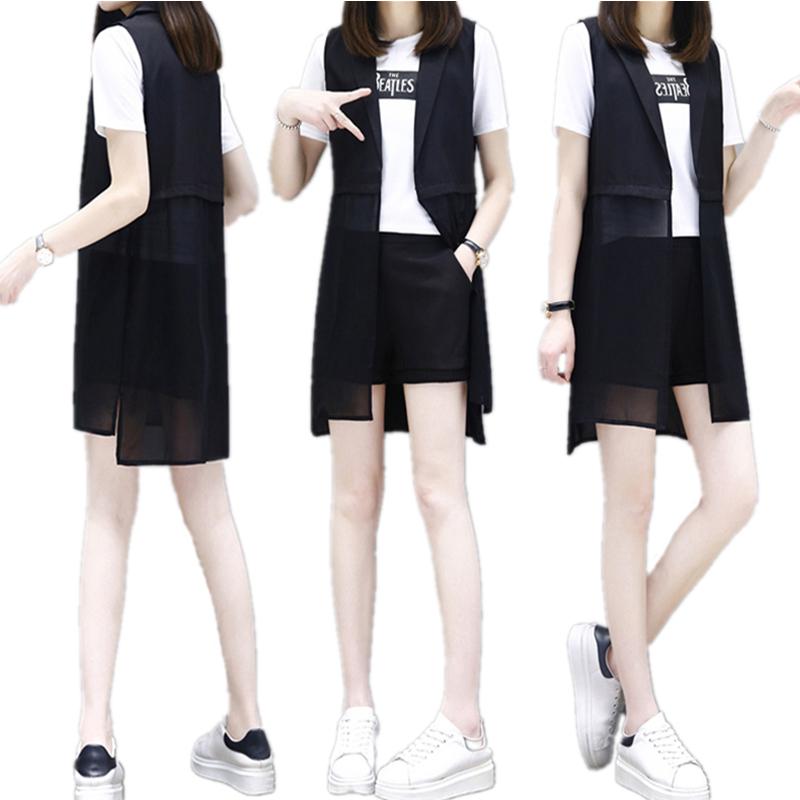 Women's Tracksuits Summer Ladies Fashion Was Thin Large Size Short-sleeved T-shirt Shorts Three-piece SuitWomen's
Women's Tracksuits Summer Ladies Fashion Was Thin Large Size Short-sleeved T-shirt Shorts Three-piece SuitWomen's