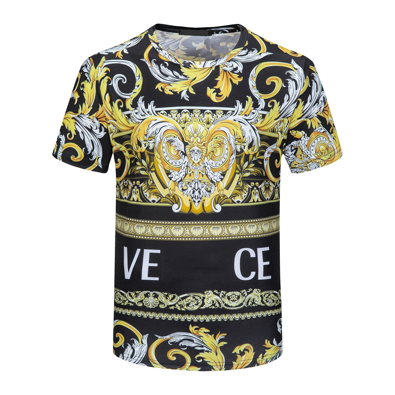 New light luxury European men's Tee and American designer Vasaki round collar summer cotton Medusa T-shirt Beach casual short sleeve large size M-3XL#99
New light luxury European men's Tee and American designer Vasaki round collar summer cotton Medusa T-shirt Beach casual short sleeve large size M-3XL#99