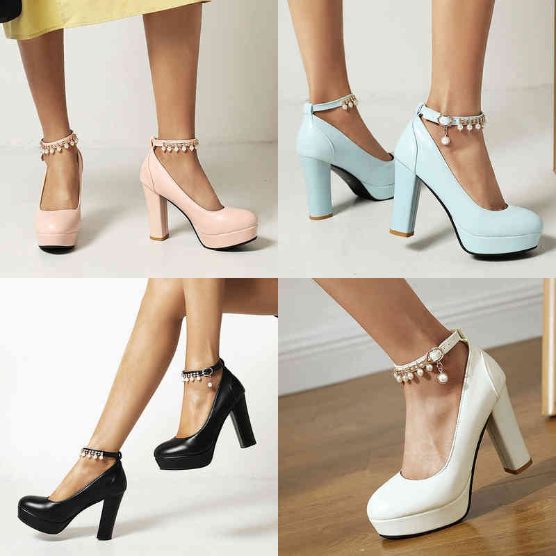 Dress Shoes Lucyever Parels Enkelbandje Platform Pompen Vrouwen 2022 Elegante Ronde Neus Dikke Hoge Hakken Vrouw Werken Schoenen Zapatos De Mujer 46 220425, Blue
Dress Shoes Lucyever Parels Enkelbandje Platform Pompen Vrouwen 2022 Elegante Ronde Neus Dikke Hoge Hakken Vrouw Werken Schoenen Zapatos De Mujer 46 220425, Blue
