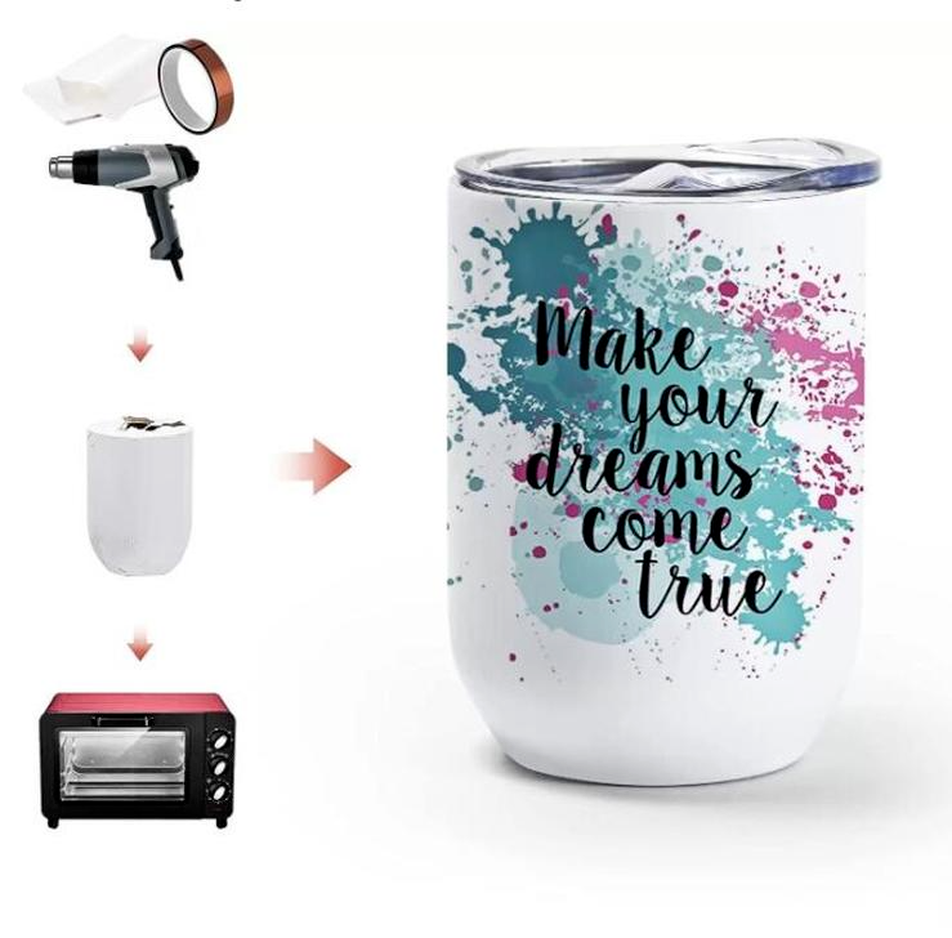 12oz Wine Tumbler Sublimation Blanks Stainless Steel Wine Tumblers Straight Body Fit for Cricut Mug Press Machine Full Wrap Heat Transfer with Sliding Lid sxmy1, White
12oz Wine Tumbler Sublimation Blanks Stainless Steel Wine Tumblers Straight Body Fit for Cricut Mug Press Machine Full Wrap Heat Transfer with Sliding Lid sxmy1, White