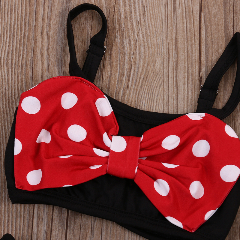 est Baby Children Girls Bikini Set Bow Polka Dot Two Piece Swimsuit Swimwear 0 5Years Toddler Kids Girl Summer Bathing Suit 220530