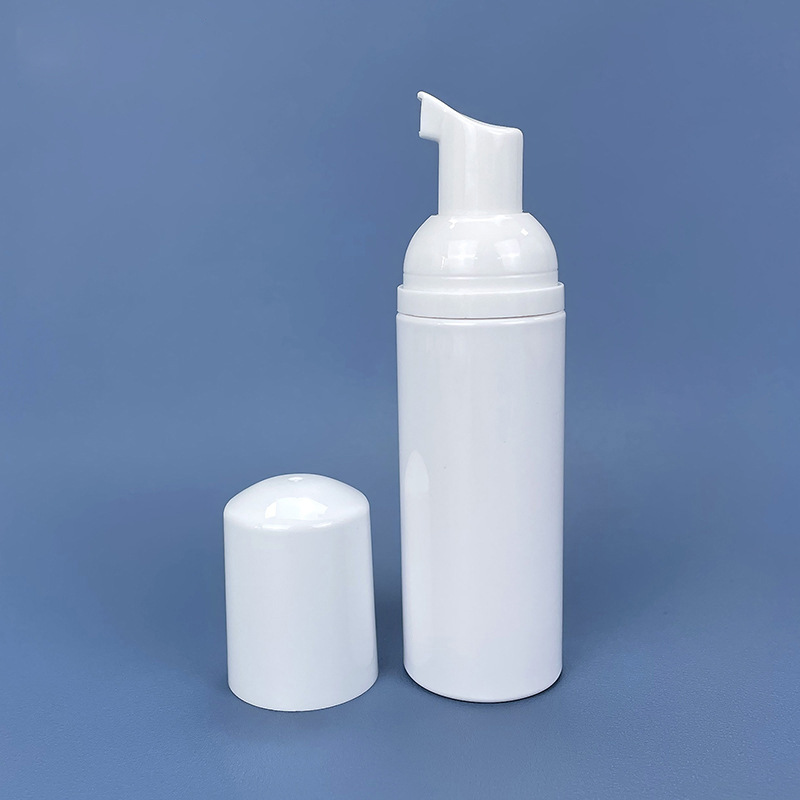 30ml PET white foaming cleanser bottle travel size foam dispenser pump soap bottles 30ml with pink white rose gold foamer pump