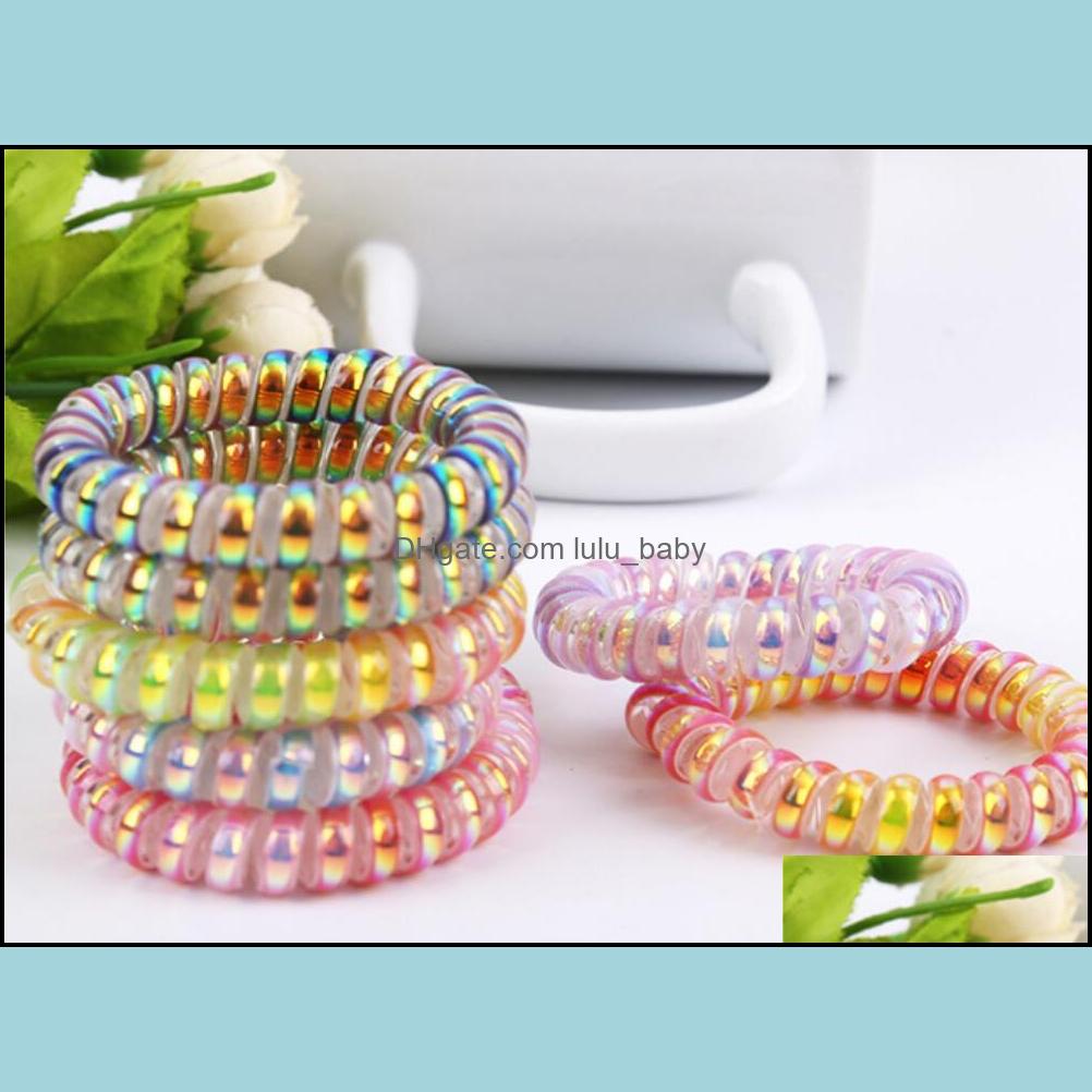 Hair Rubber Bands Jewelry Women Girl Rope Elastic Hairbands Spiral Shape Coil Ties Headwear Accessories Telephone Wire Line Headband Drop De
Hair Rubber Bands Jewelry Women Girl Rope Elastic Hairbands Spiral Shape Coil Ties Headwear Accessories Telephone Wire Line Headband Drop De