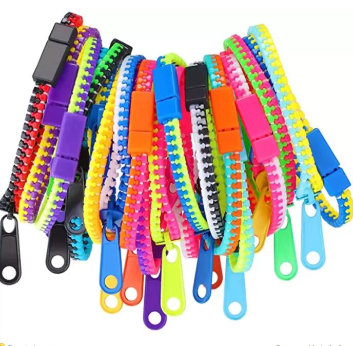 DHL Fidget Bracelets Toys Party Zipper Bracelet 7.5 Inches Fidgets toy Sensory Neon Color Friendship for Kids Adults christmas gifts GF1117Sx
DHL Fidget Bracelets Toys Party Zipper Bracelet 7.5 Inches Fidgets toy Sensory Neon Color Friendship for Kids Adults christmas gifts GF1117Sx