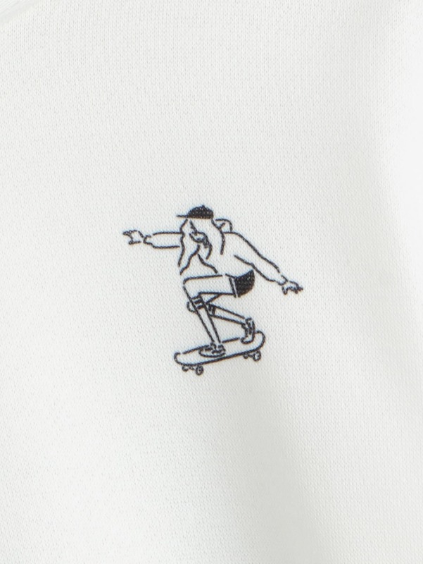 Toddler Boys Colorblock Figure Print Hoodie SHE