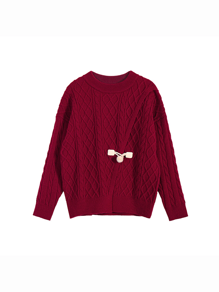 Women 2022 Twist Woolen Red Knitted Sweater Jumper O Neck Female Elegant Oversize Pullovers Chic Top
Women 2022 Twist Woolen Red Knitted Sweater Jumper O Neck Female Elegant Oversize Pullovers Chic Top