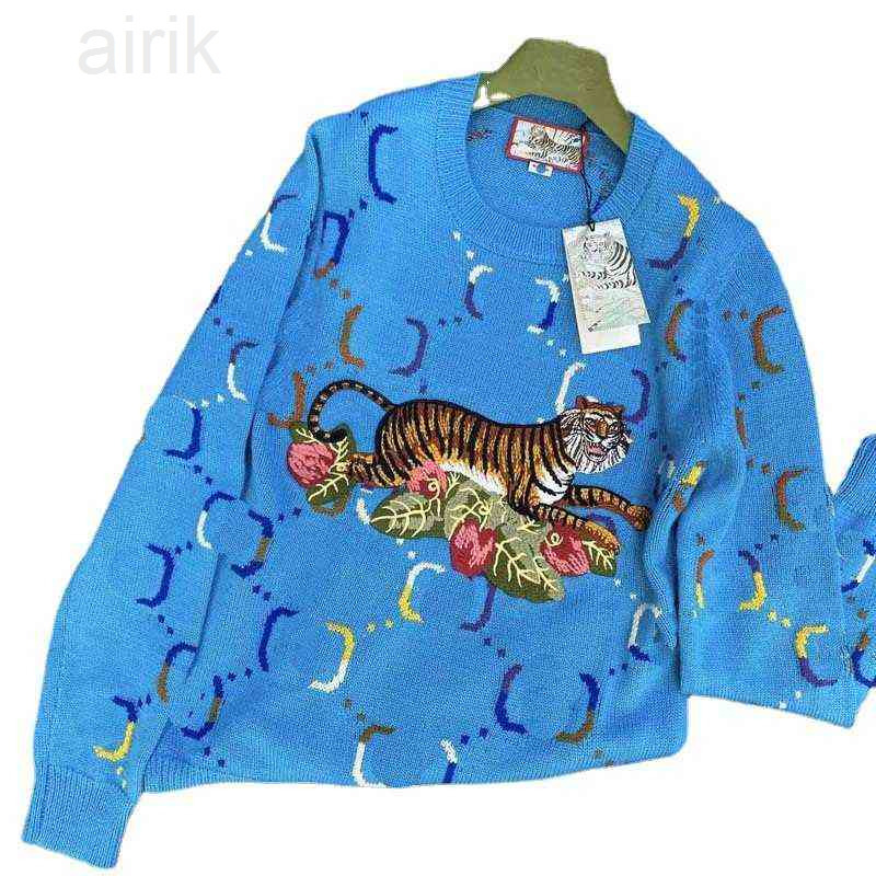 tiger flower letter jacquard wool knitted sweater 2023 new lazy fashion loose men and women, Blue
tiger flower letter jacquard wool knitted sweater 2023 new lazy fashion loose men and women, Blue