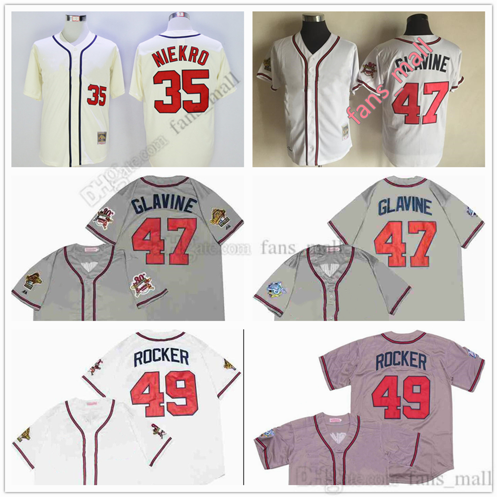 Movie Mitchell and Ness Baseball Jersey Vintage 47 Tom Glavine Jersey 49 John Rocker 35 Phil Niekro Stitched Breathable Sport Sale High Quality Man, As picture (with team name)
Movie Mitchell and Ness Baseball Jersey Vintage 47 Tom Glavine Jersey 49 John Rocker 35 Phil Niekro Stitched Breathable Sport Sale High Quality Man, As picture (with team name)