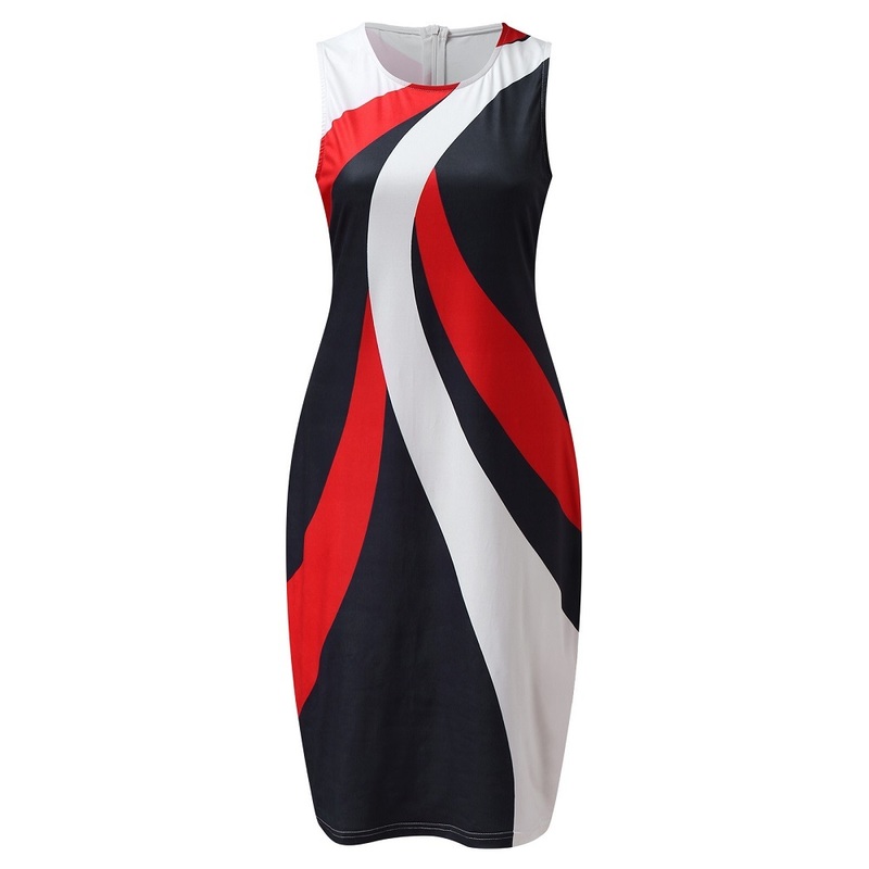 Summer Sexy Vintage Bohemian Printed Bodycon Dresses Women Sleeveless Evening Club Party Dress Elegant Sheath Vestidos De Fiesta 220601