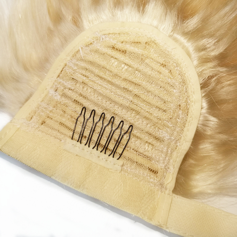 613 Blonde Wraped Ponytail Body Wave Human Extensions blond hair piece drawstring Clip in Brazilian 100% virgin Hair Remy Hairpieces