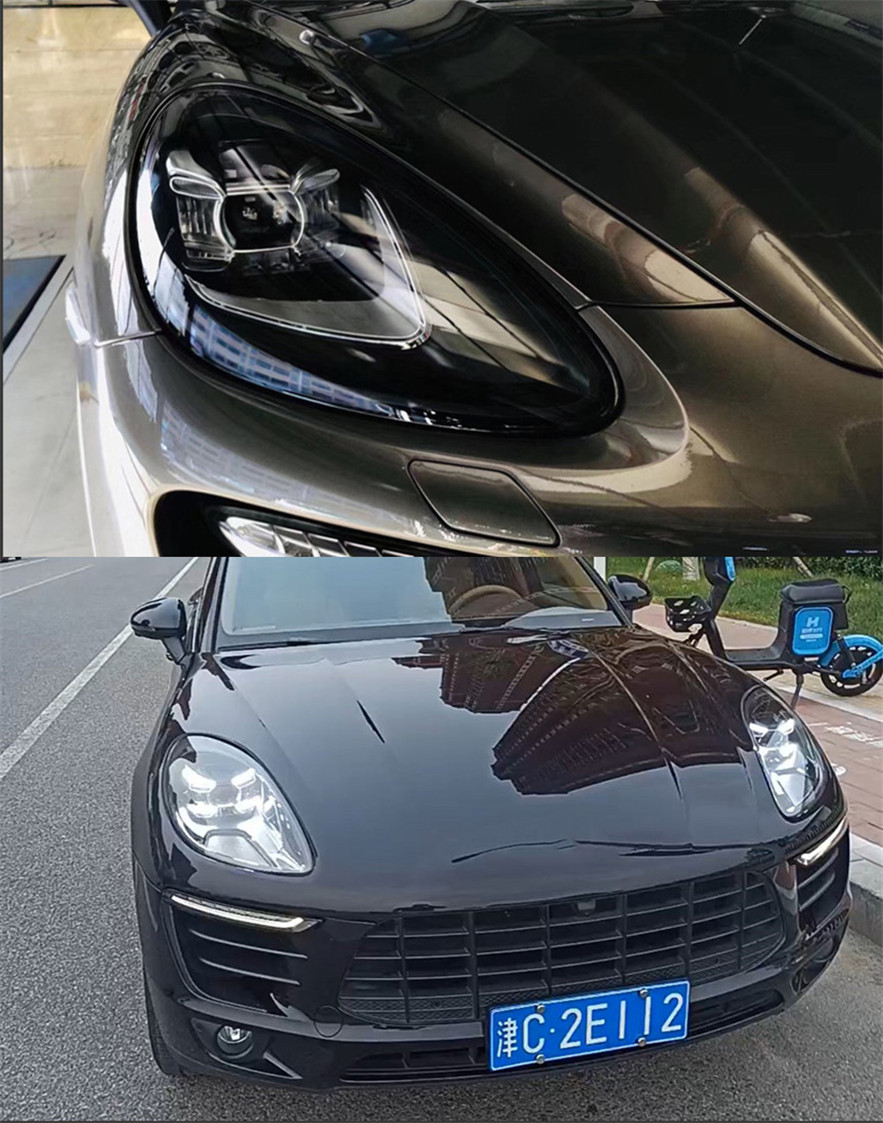 Car Styling For Cayenne 20 11-20 18 LED Headlights High Beam Angel Eyes Replacement Front Lamp Lighting Accessories