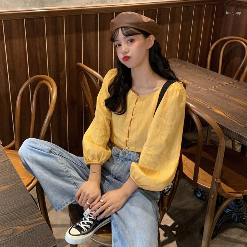 Square Neck Top Women's Early Spring Chic Style Blouse Loose Short Version Thin And Casual Collarlong Sleeve Shirt Blouses & Shirts, White
Square Neck Top Women's Early Spring Chic Style Blouse Loose Short Version Thin And Casual Collarlong Sleeve Shirt Blouses & Shirts, White