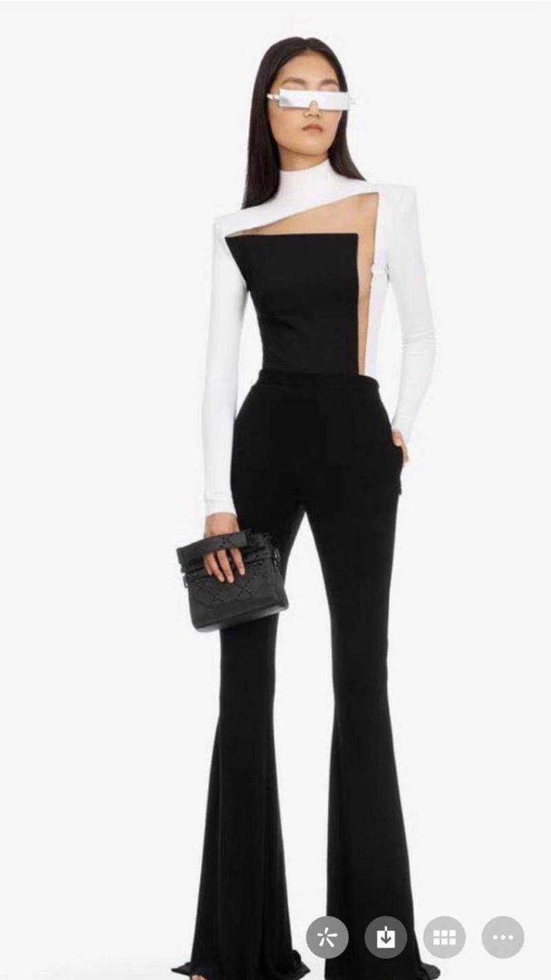 Women's Two Piece Pants Arrival Sexy Lace Mesh Patchwork Long Sleeve One Designer Black Party Rayon Bandage Bodysuit For WomenWomen's
Women's Two Piece Pants Arrival Sexy Lace Mesh Patchwork Long Sleeve One Designer Black Party Rayon Bandage Bodysuit For WomenWomen's