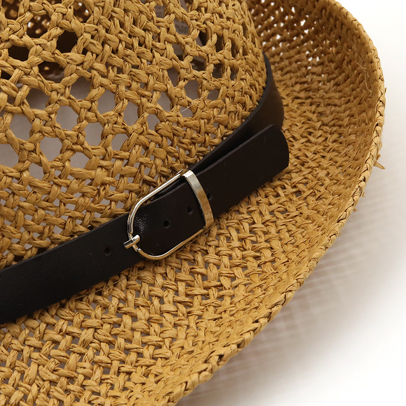 Summer men Fedora Hats for Women Straw Sun Hats Wide Brim summer Visor Cap Solid Straw Jazz Hat Beach cap Sombrero Panama Gorras 220507