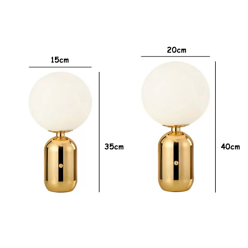 Elegant Glass Ball Bedside Table Lamp for Modern Interiors Versatile Design