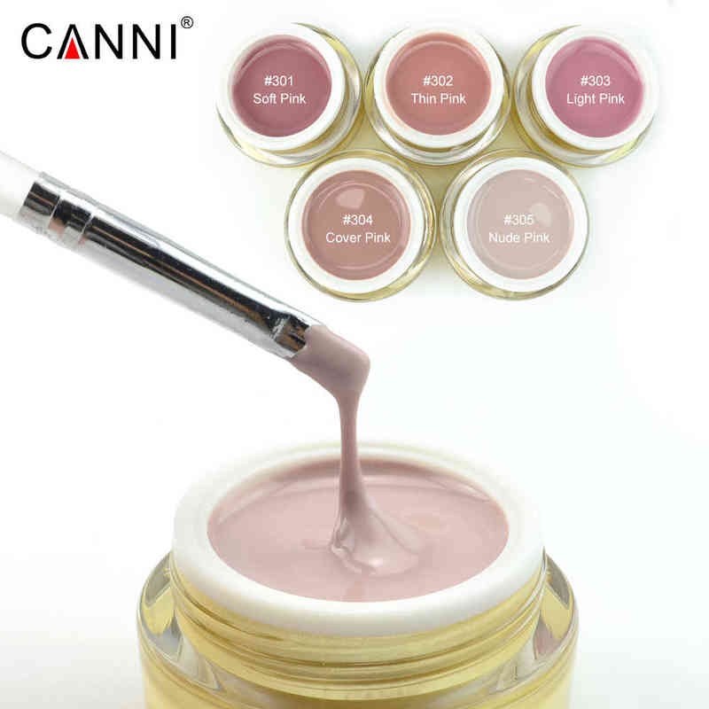 NXY Nail Gel Canni Builder Extension Jelly Uv Led Full Coverage Pink Clear Art Camouflage Self Level Soft Polish 0328