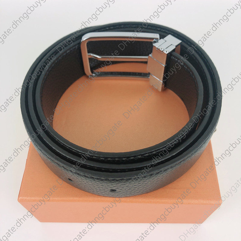 Luxury Belts Designer Fashion Men Women Pin Buckle Leather Classical Ceinture Width 3.4cm with Gift Box