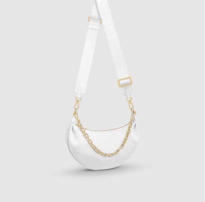 TZ Ladies bags Over The Moon cowhide Handbag Designer Wide Strap Embroidered Crossbody Bags Adjustable and Detachable Straps Evening Chain Clutch Bag M59959#White, White
TZ Ladies bags Over The Moon cowhide Handbag Designer Wide Strap Embroidered Crossbody Bags Adjustable and Detachable Straps Evening Chain Clutch Bag M59959#White, White
