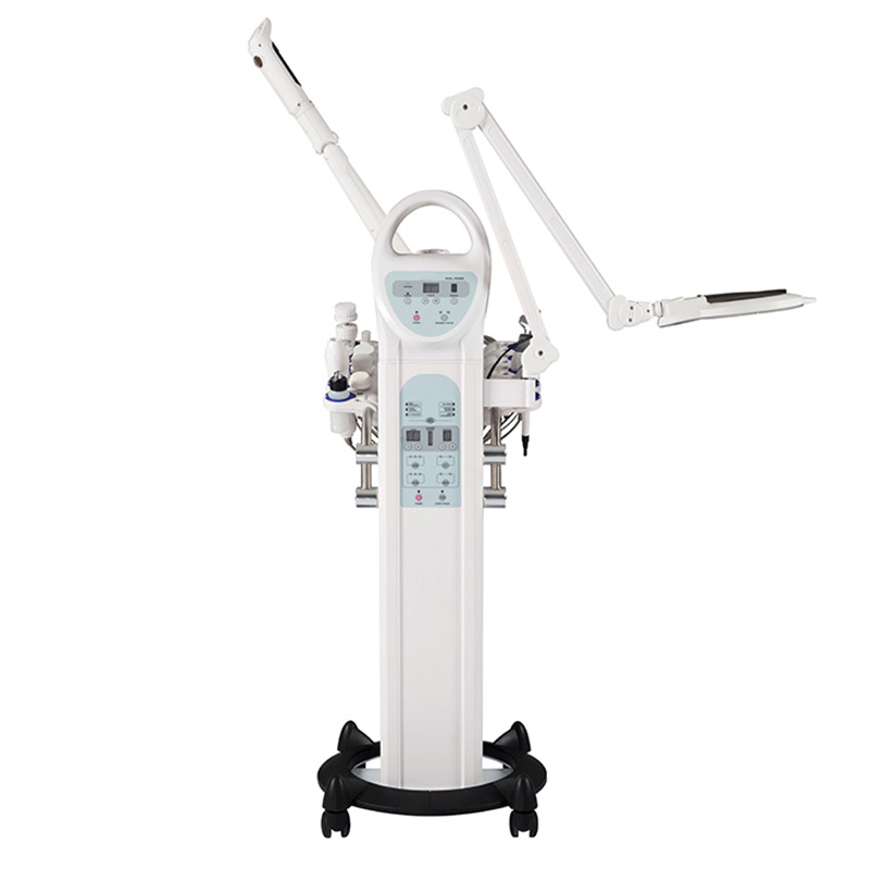 Microdermabrasion Machine and Facial Steamer 10-in-1 Multi-use Machine with Diamond Tip on a Rolling Cart