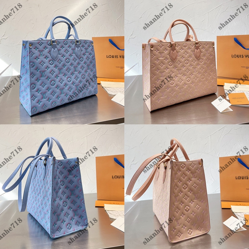 Sunset Gradient Onthego Lady Shopping Crossbody Bags Stardust BB Emboss Blue Papillon Shoulder Designer Handbags Purses Luxury Women Pi Hjhw, Add box + dust bag
Sunset Gradient Onthego Lady Shopping Crossbody Bags Stardust BB Emboss Blue Papillon Shoulder Designer Handbags Purses Luxury Women Pi Hjhw, Add box + dust bag