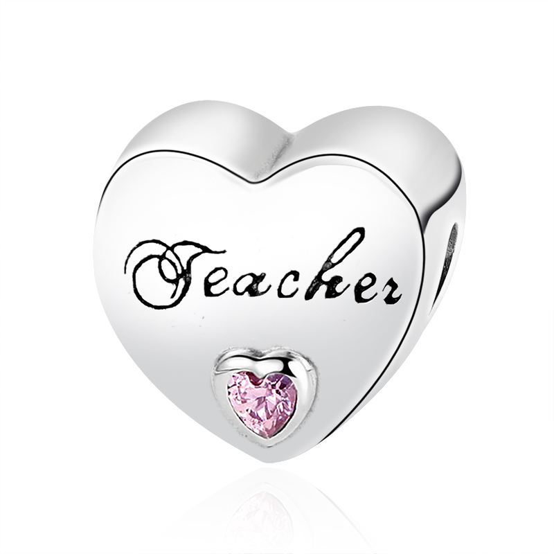 S925 Sterling Silver Dangle Charm New Heart Shape Original European Nanna Niece Girlfriend Beads Bead Fit Charms Bracelet DIY Jewelry Accessories