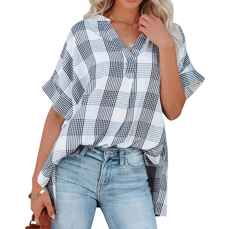 Summer Ribbed Blouse Shirts Women Spring V Neck Pullover legant Solid Loose Short Sleeve Top 9903, Green
Summer Ribbed Blouse Shirts Women Spring V Neck Pullover legant Solid Loose Short Sleeve Top 9903, Green