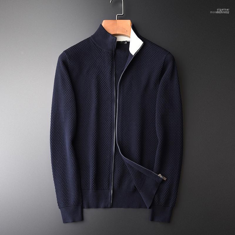 Men's Sweaters Sweater Men Hight Quality Grey Navy Solid Color Cardigan Zipper Male Fashion Slim Fit Stand Collar Mens 4XL1 Olga22
Men's Sweaters Sweater Men Hight Quality Grey Navy Solid Color Cardigan Zipper Male Fashion Slim Fit Stand Collar Mens 4XL1 Olga22