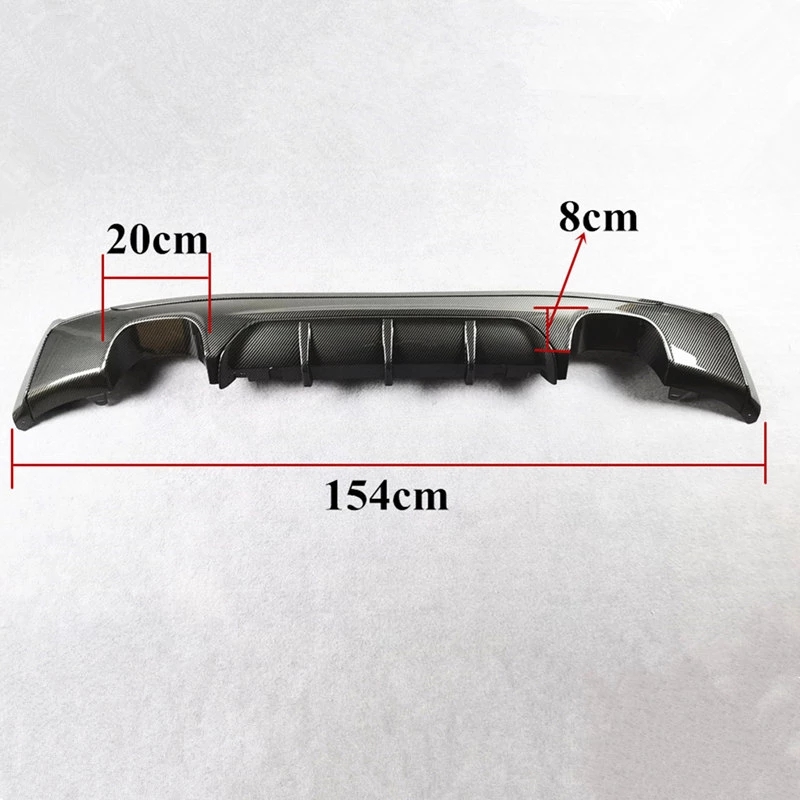 3 Styles Body Kits Carbon Pattern Rear Diffuser Lip Spoiler For BMW 2 Series F22 MP Style Rear Bumper 2014-2 016