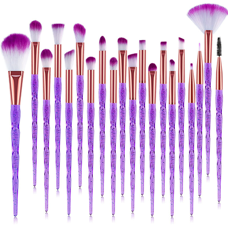 Makeup Brushs Set 20pcs Dia Fan Powder Foundation Brush Blush Blending Eyeshadow Lip Cosmetic Eye Make Up Brushes Kit Tool