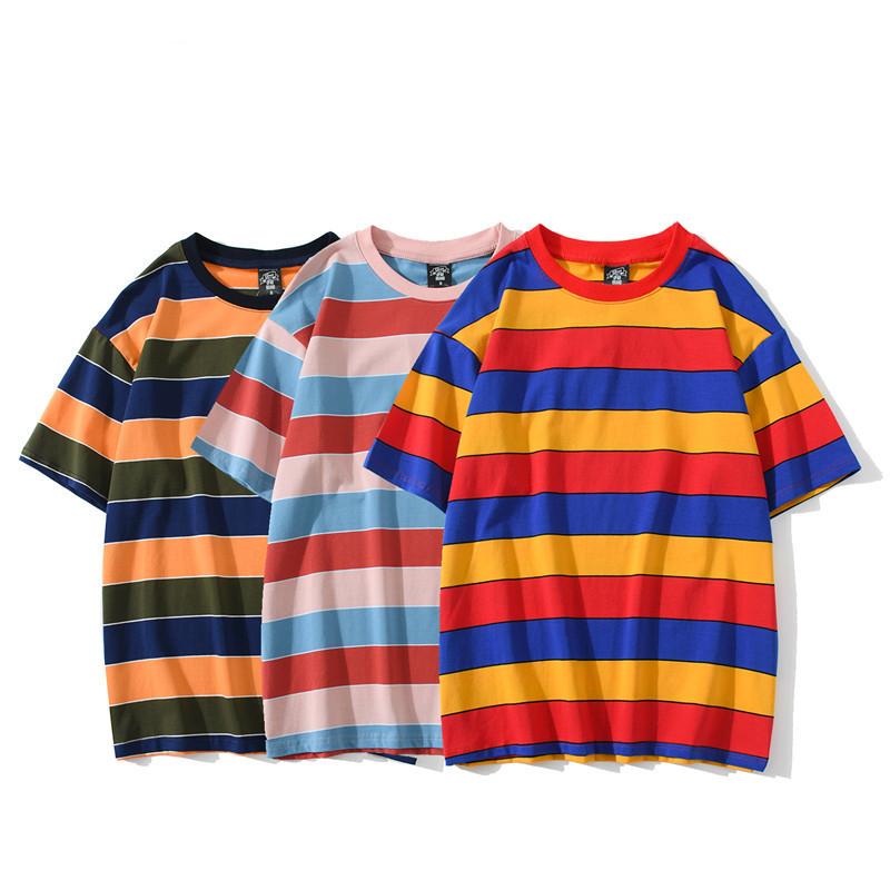 Men' T Shirts Summer Casual Washed T-Shirts Men Vintage Contrast Striped Cotton Tops Male ShirtMen, Pink blue
Men' T Shirts Summer Casual Washed T-Shirts Men Vintage Contrast Striped Cotton Tops Male ShirtMen, Pink blue
