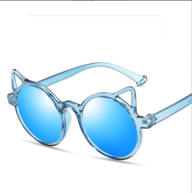 Wholesale Cute Pink Ear Kids Sunglasses Cat Eye Children Glasses Girls Red Black Baby Boys Round Eyeglasses Party Eyewear Z260305