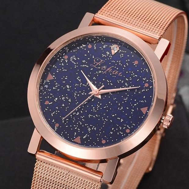 Wristwatches Starry Sky Women Watches Steel Quartz Ladies Watche Charming Rose Bracelet Watch Casual Clock Girl Wristwatch Relogio FemininoW, Gold
Wristwatches Starry Sky Women Watches Steel Quartz Ladies Watche Charming Rose Bracelet Watch Casual Clock Girl Wristwatch Relogio FemininoW, Gold