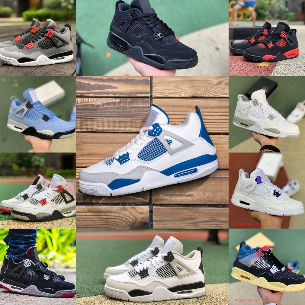 Top Quality Military Black 4 4s Basketball Shoes Jumpman University Blue Mens Court Purple Cement Cat Cream Sail White Oreo Bred Infrared What The Tattoo Sneakers L28, Please contact us
Top Quality Military Black 4 4s Basketball Shoes Jumpman University Blue Mens Court Purple Cement Cat Cream Sail White Oreo Bred Infrared What The Tattoo Sneakers L28, Please contact us