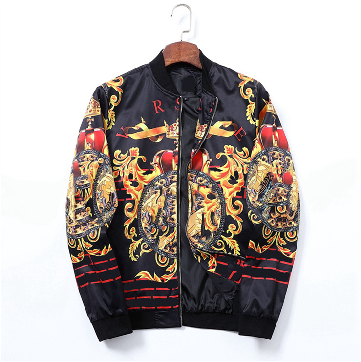 Mens Jacket Long Sleeve Zipper Print Slim High Quality Fashion Men Jackets Autumn Winter Outdoor tc24
Mens Jacket Long Sleeve Zipper Print Slim High Quality Fashion Men Jackets Autumn Winter Outdoor tc24