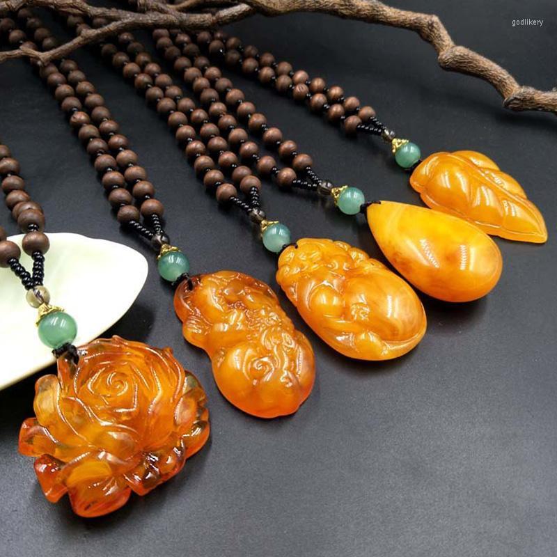 Pendant Necklaces 1Pc Imitation Resin Old Beeswax Necklace Sweater Chain Retro Ethnic Style Long Female Fashion Women'S Jewelry Gifts Godl22
Pendant Necklaces 1Pc Imitation Resin Old Beeswax Necklace Sweater Chain Retro Ethnic Style Long Female Fashion Women'S Jewelry Gifts Godl22
