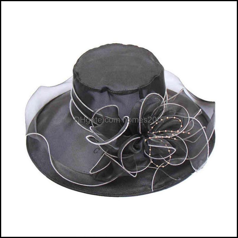 Wide Brim Hats Floral Organza Church Fascinator Lady Tea Party Sun Beach Hat Women Elegant Cap 220127 Drop Delivery 2021 Caps Hats Scarve, Grey
Wide Brim Hats Floral Organza Church Fascinator Lady Tea Party Sun Beach Hat Women Elegant Cap 220127 Drop Delivery 2021 Caps Hats Scarve, Grey
