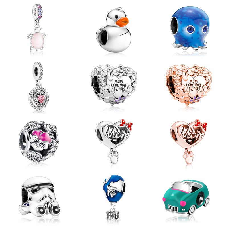 Fits Pandora Bracelets 20pcs Silver Mom Duck Turtle Octopus Hot Air Balloon Dangle Charm Bead Fit pandora Charms Bracelet Beads 925 Sterling Silver Jewelry Making
Fits Pandora Bracelets 20pcs Silver Mom Duck Turtle Octopus Hot Air Balloon Dangle Charm Bead Fit pandora Charms Bracelet Beads 925 Sterling Silver Jewelry Making