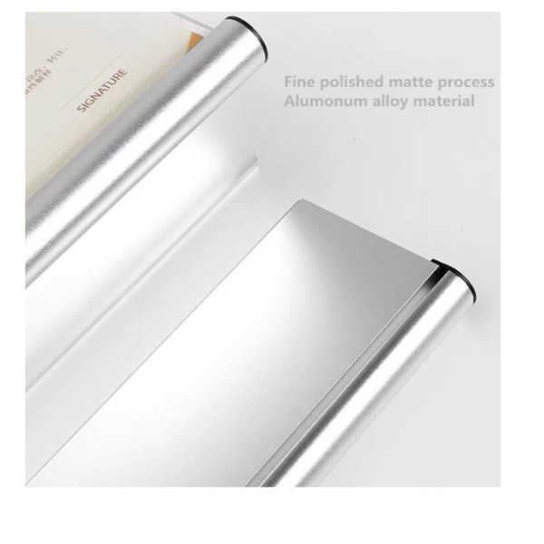 Menu A6 Restaurant Sign Holder L Shape Clear Acrylic Picture Photo Display Frame With Aluminum Base