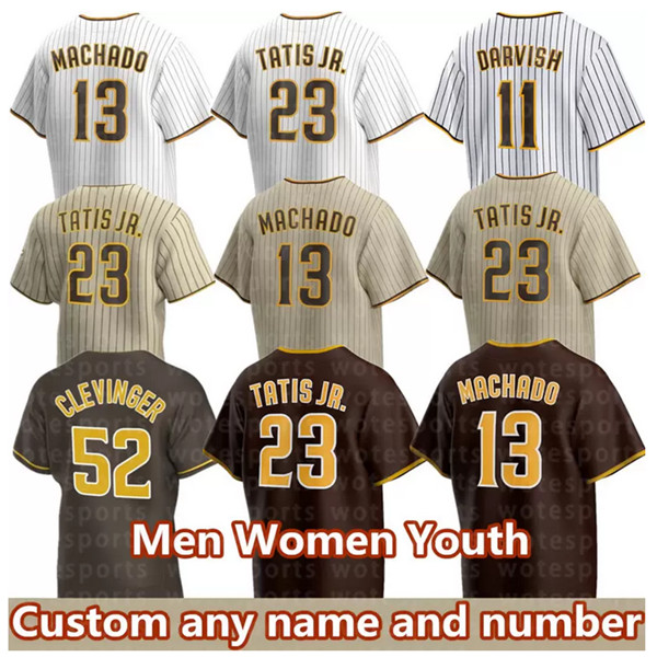 Men Women Youth San Diego''Padres 13 Manny Machado 9 Jake Cronenworth 30 Eric Hosmer 10 Jurickson Profar 2 Trent Grisham 7 Ha-Seong Kim Baseball Jersey, Colour
Men Women Youth San Diego''Padres 13 Manny Machado 9 Jake Cronenworth 30 Eric Hosmer 10 Jurickson Profar 2 Trent Grisham 7 Ha-Seong Kim Baseball Jersey, Colour