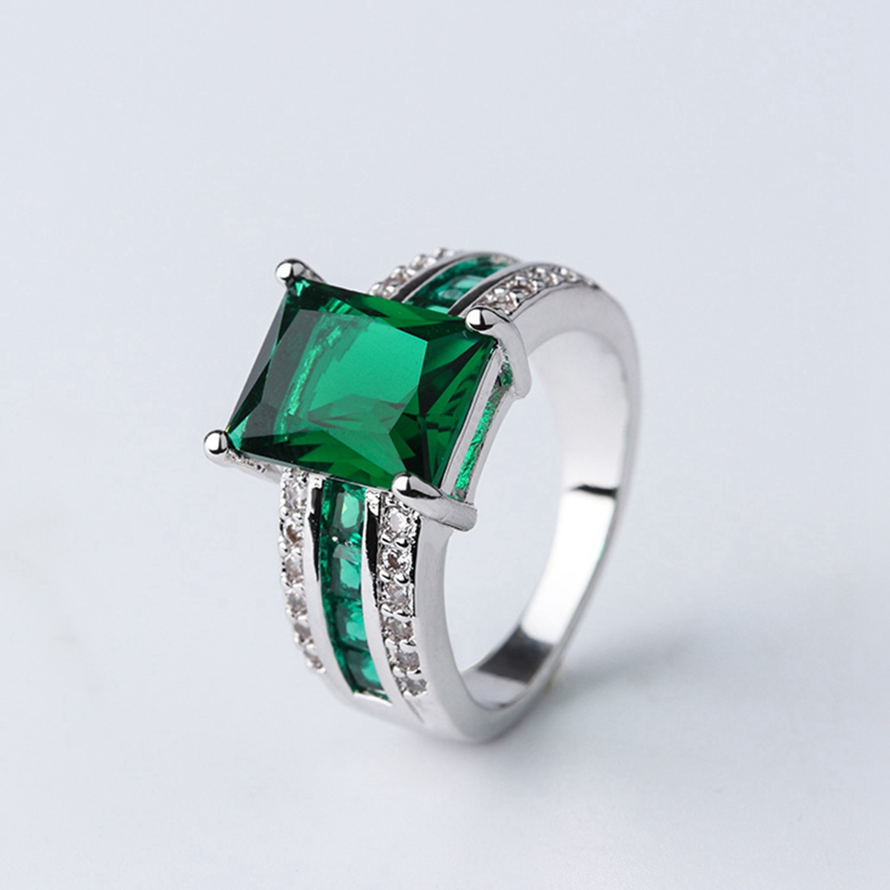 Square Cut Women Ring with Green Cubic Zircon 18k White Gold Filled Wedding Party Lady Girl Jewelry Gift Size 8
Square Cut Women Ring with Green Cubic Zircon 18k White Gold Filled Wedding Party Lady Girl Jewelry Gift Size 8