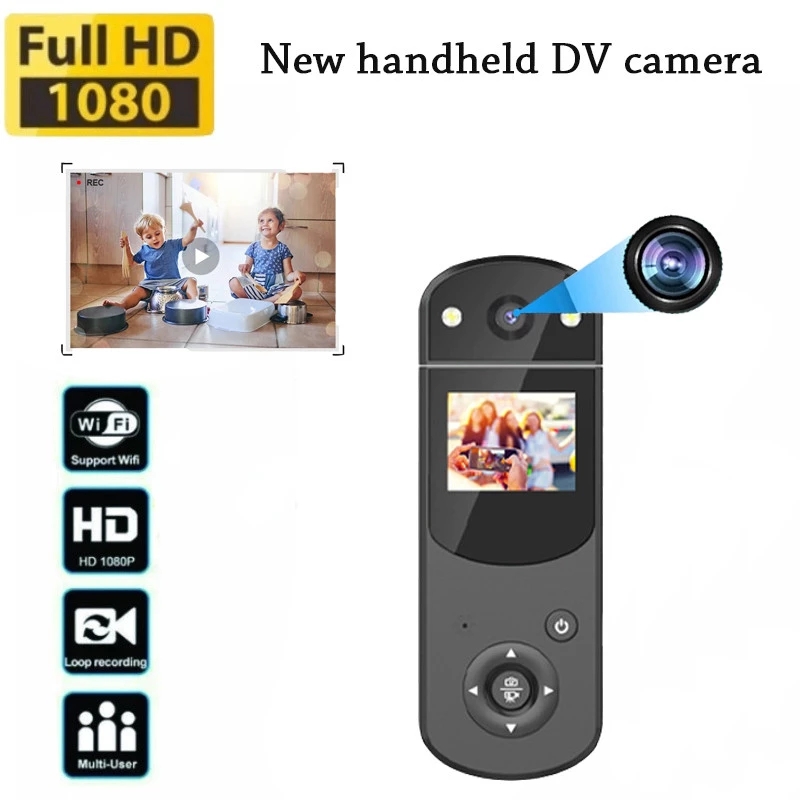 Mini Camera Handheld 1080P Multi-function Sports DV Cam Professional Portable Body Camera Meeting Long Battery Life
Mini Camera Handheld 1080P Multi-function Sports DV Cam Professional Portable Body Camera Meeting Long Battery Life