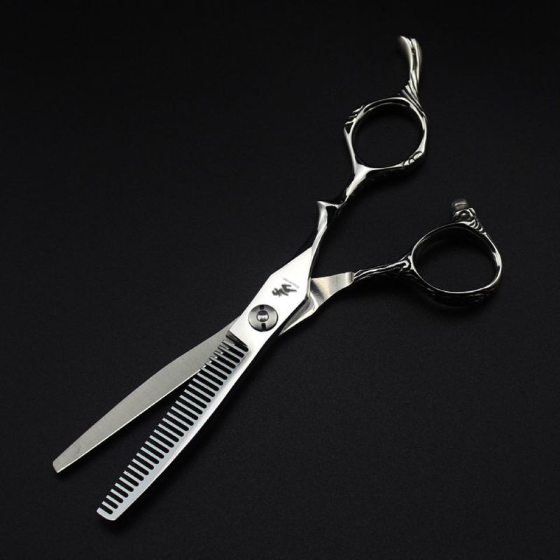 Freelander Barber Hair Scissors 6 inch Professional dressing With Japan Sink Screw Cutting Thinning 220317